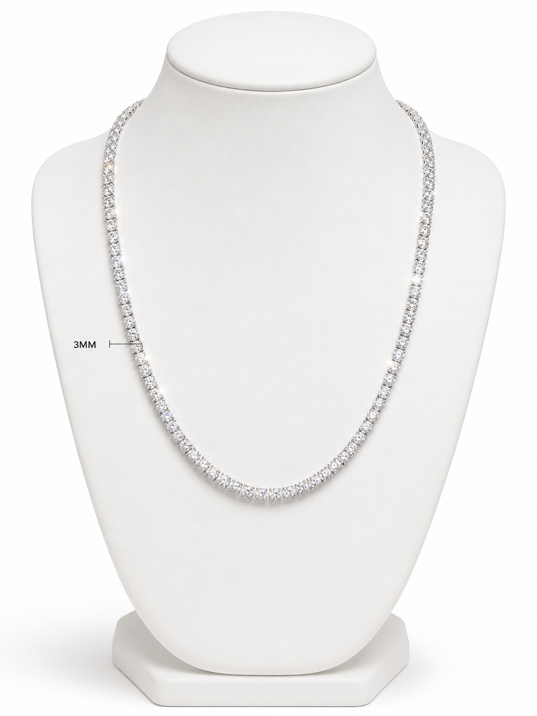 3mm Tennis Necklace
